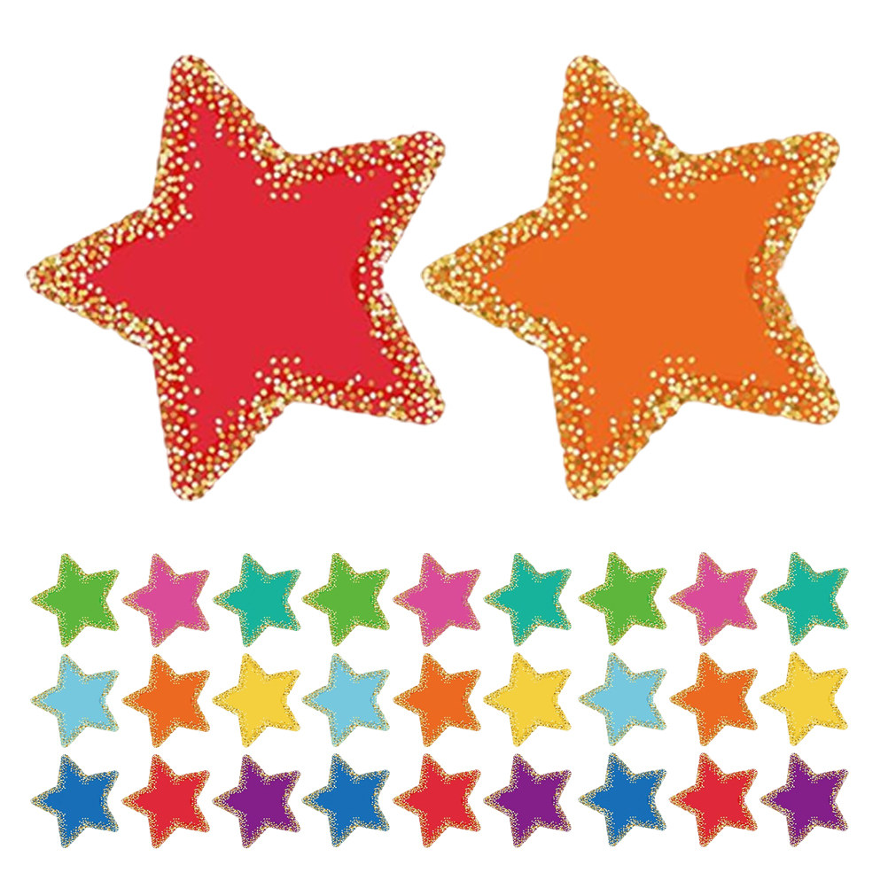 Papercraft Supply Confetti - 1 Set Renkli Yıldız Kağıt Kesimleri