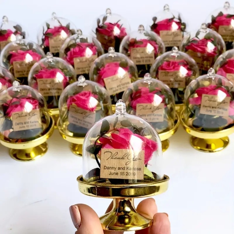 Wedding Party Supply Store - 24 adet Mini Plastik Şeker Kutuları