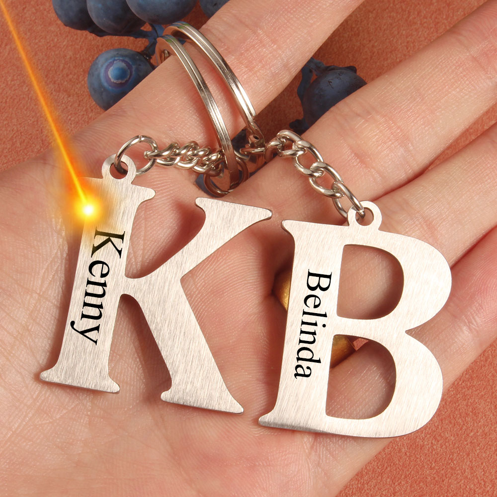 Wedding Z - Kişiselleştirilmiş A-Z İlk Lazer Gravür Adı