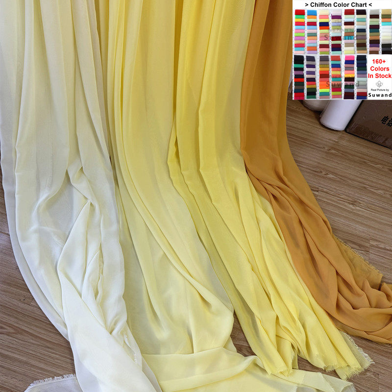 Wedding Backdrop Curtain - Sarı turuncu şifon kumaş gelin düğün