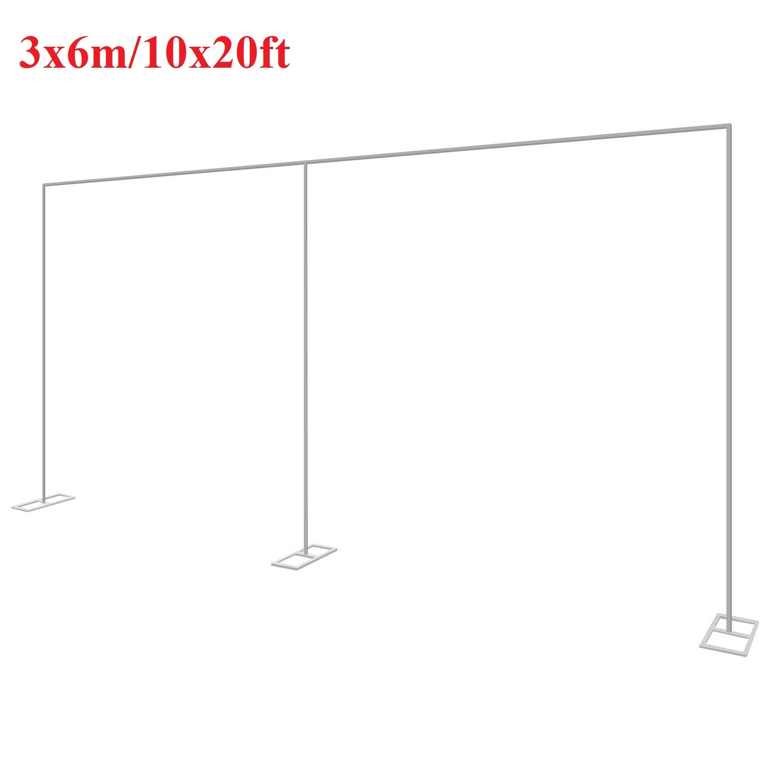 Wedding Backdrop Curtain - 3x6 m/10x20ft Metal Düğün Kemer Standı