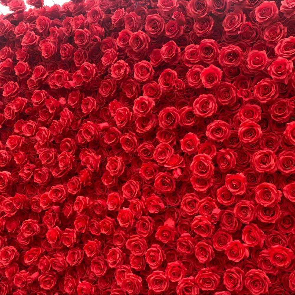 Uflower Kırmızı Gül 5D Kumaş Ç - Wedding Backdrop Curtain incelemesi ve fiyatı