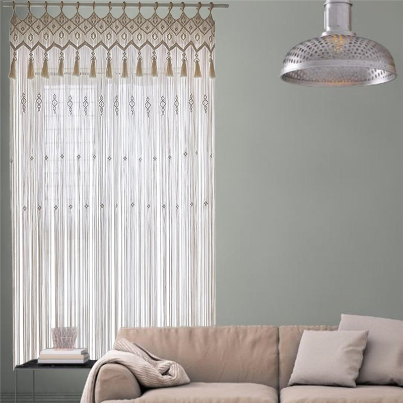 El dokuması makrome pamuk kapı - Wedding Backdrop Curtain incelemesi ve fiyatı