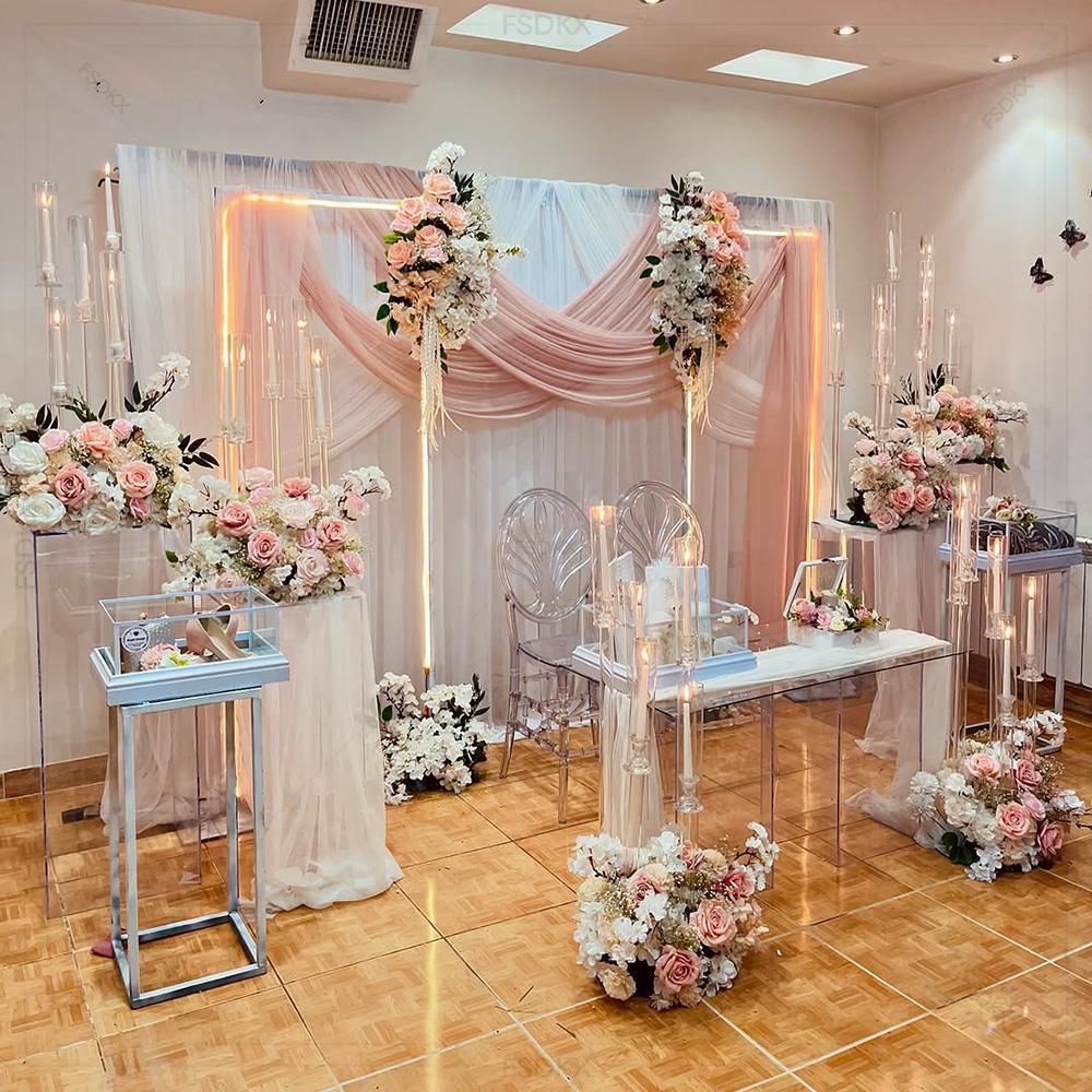 Toptan Lüks Özel Ölçü Beyaz Pe - Wedding Backdrop Curtain incelemesi ve fiyatı