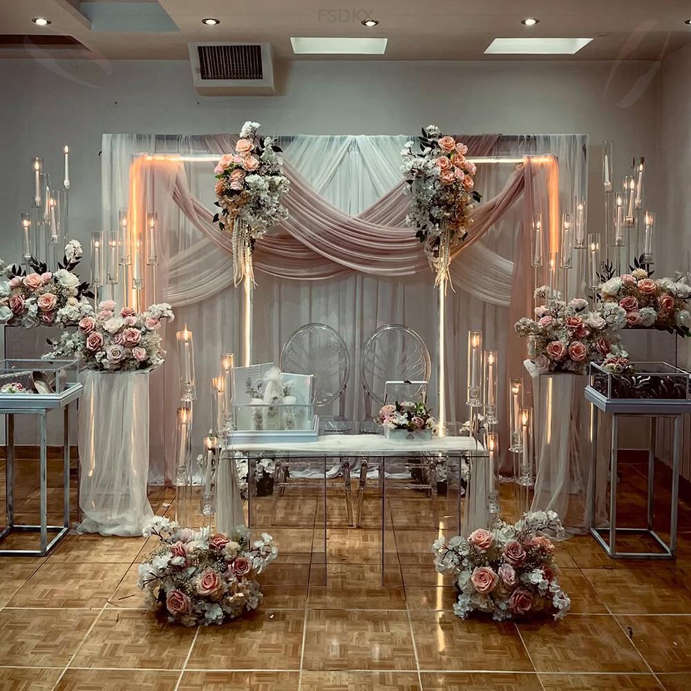 Toptan Lüks Özel Ölçü Beyaz Pe - Wedding Backdrop Curtain incelemesi ve fiyatı
