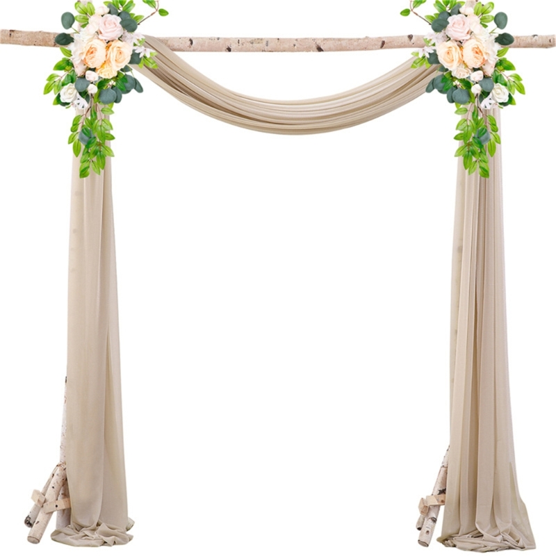 N7YF Romantik İnciler Şifon Ke - Wedding Backdrop Curtain incelemesi ve fiyatı