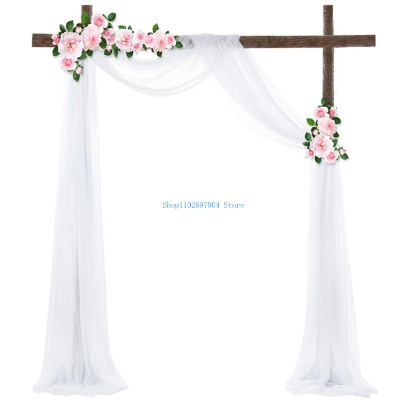 N7YF Romantik İnciler Şifon Ke - Wedding Backdrop Curtain incelemesi ve fiyatı