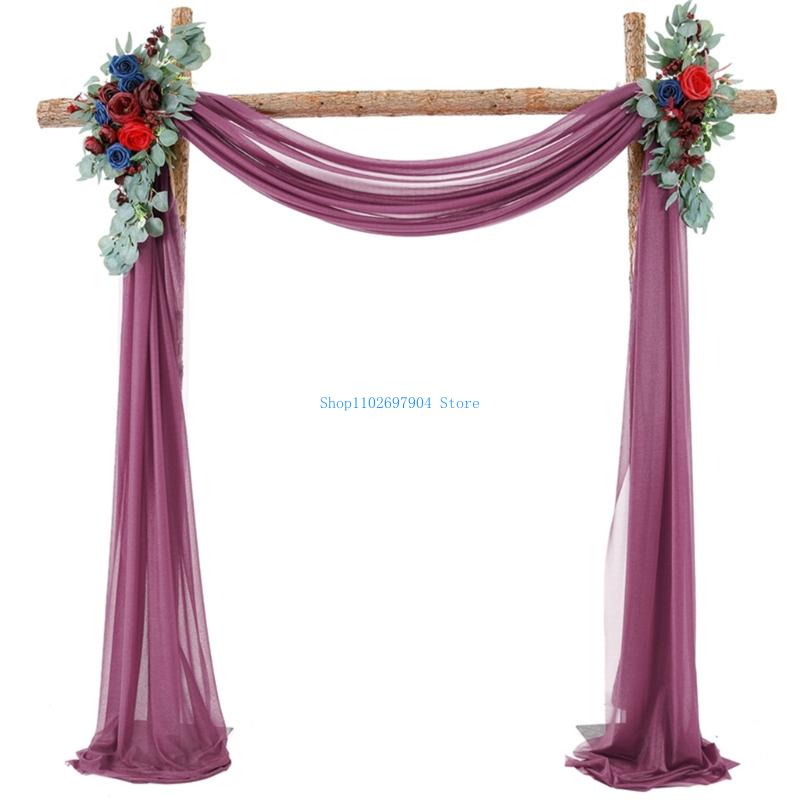 N7YF Romantik İnciler Şifon Ke - Wedding Backdrop Curtain incelemesi ve fiyatı