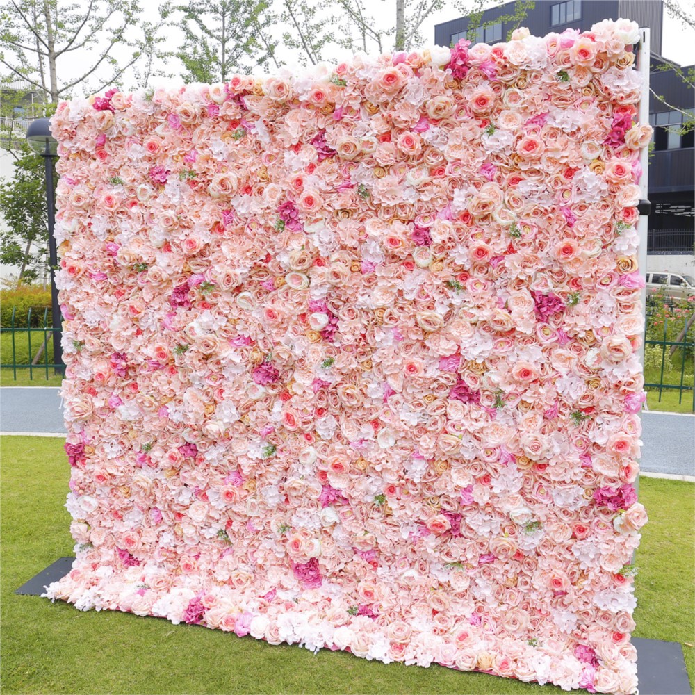 Uflower Pembe Gül Ortanca 5D K - Wedding Backdrop Curtain incelemesi ve fiyatı