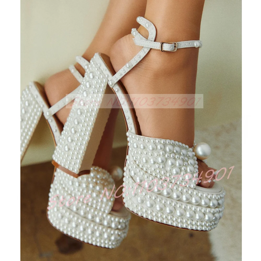 Kadın Beyaz İnci Platform Sand - Wedding Super incelemesi ve fiyatı