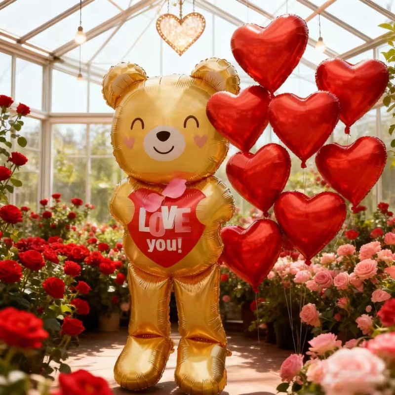 Büyük 60 inç Ayakta Duran Kalp - Confetti Balloon Set incelemesi ve fiyatı