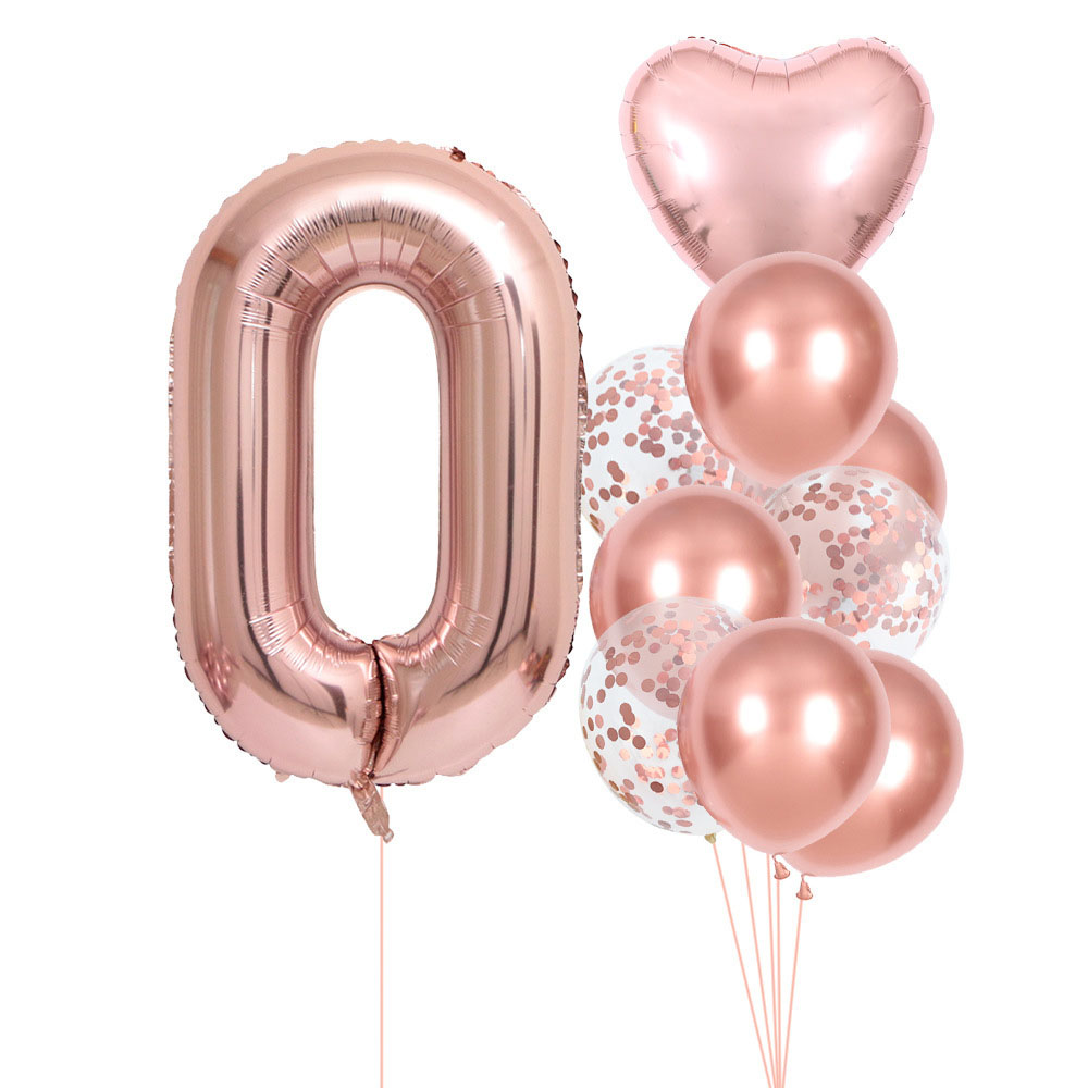 40 İnç 0-9 Gül Altın Rengi Rak - Wedding Ceremony Supply incelemesi ve fiyatı