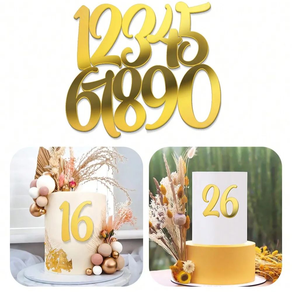 1 takım Altın Ayna Akrilik A-Z - Wedding Z incelemesi ve fiyatı