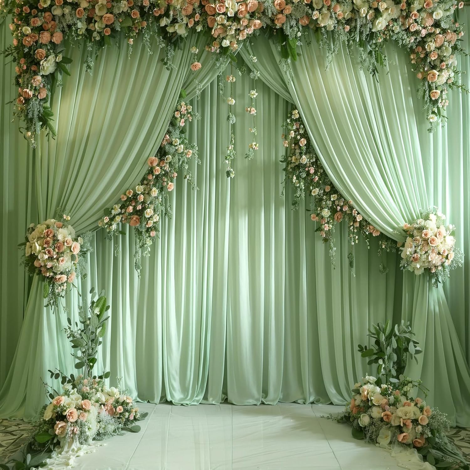 Partiler için Beyaz Zemin Perd - Wedding Backdrop Curtain incelemesi ve fiyatı
