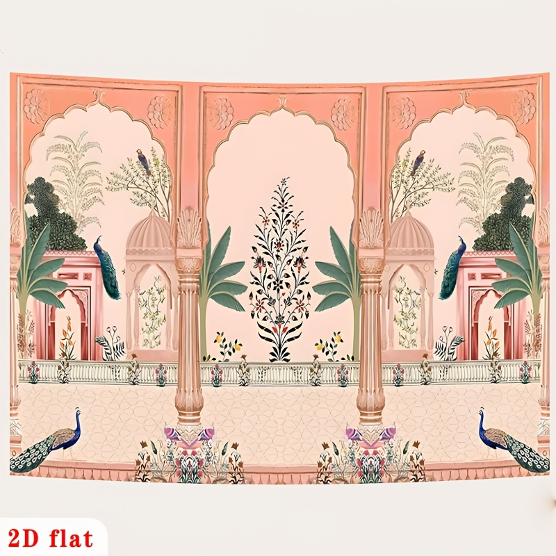 Süslü Mughal Çiçekli Tavus Kuş - Wedding Backdrop Curtain incelemesi ve fiyatı