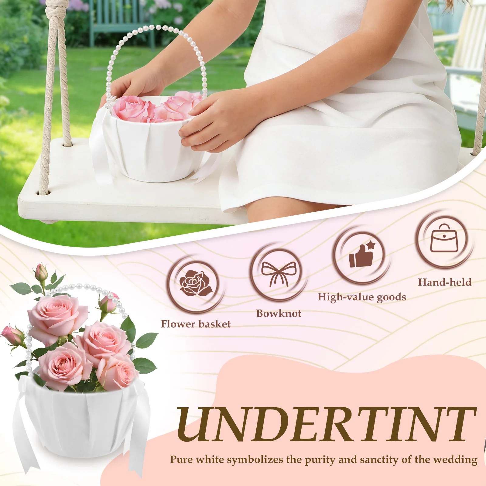 2 adet düğün çiçek kız sepeti  - Wedding Ceremony Supply incelemesi ve fiyatı