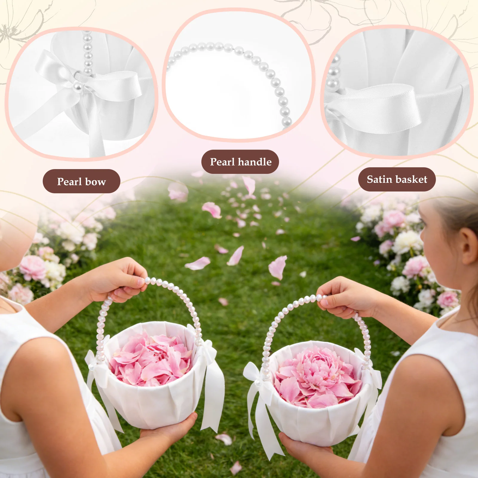 2 adet düğün çiçek kız sepeti  - Wedding Ceremony Supply incelemesi ve fiyatı