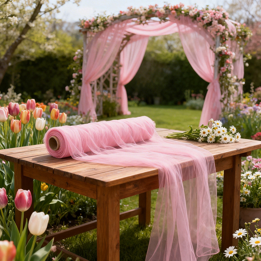 Ekstra Uzun Yarı Saydam Tül Ga - Wedding Backdrop Curtain incelemesi ve fiyatı